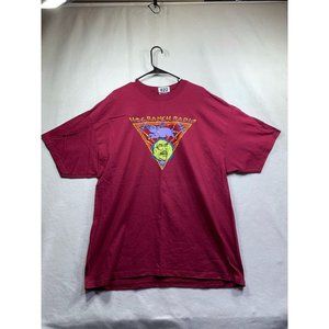 Plus Size Men Hanes Burgundy T-shirt Size XXL (822)